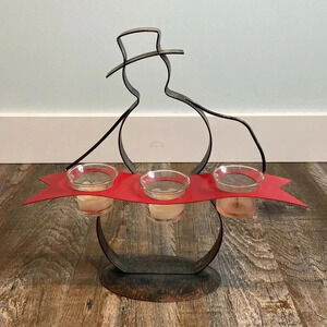 Partylite  | Rustic Snowman Votive Holder